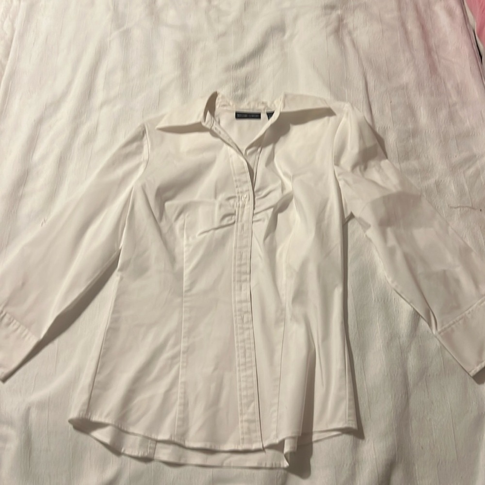 New York and company dressy white shirt